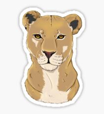The Lioness - Bust Sticker