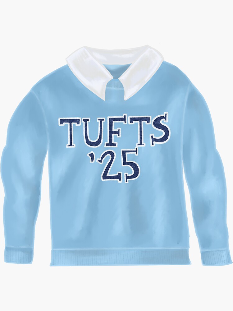 "Tufts University Class of 2025 Sweatshirt Sticker" Sticker by