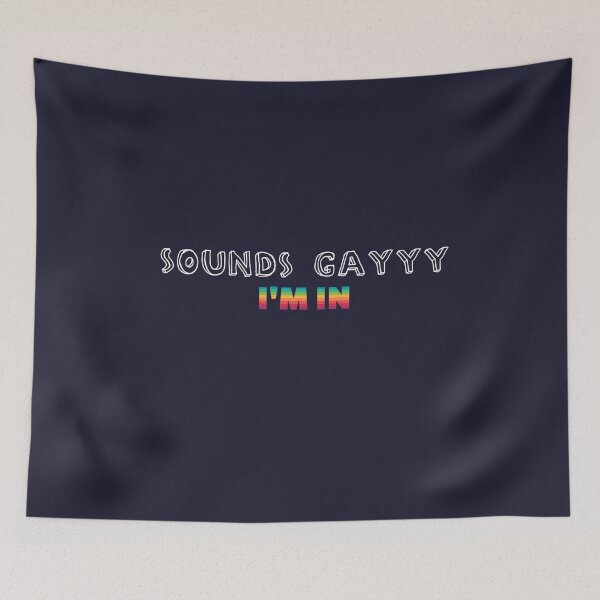 Item preview, Gay Funny Rainbow LGBTQI+ Humor Retro Cute designed and sold by sillyquestions.