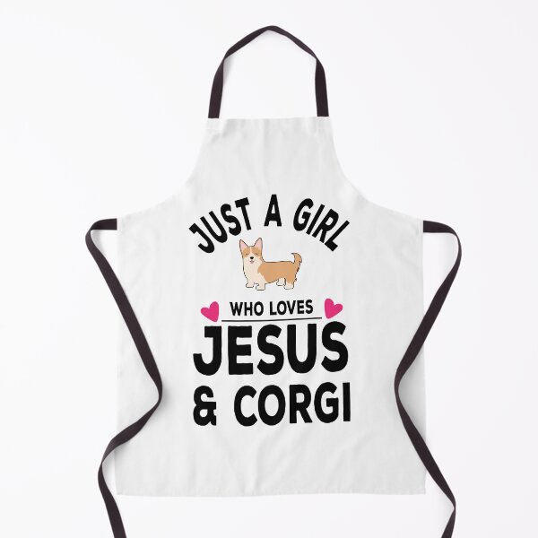 Item preview, Just A Girl Who Loves Jesus and Corgi designed and sold by Mariano Topno.