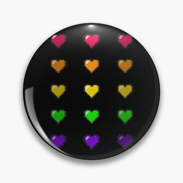 Item preview, Hearts Colourful 8Bits Shades designed and sold by ProjecTees.