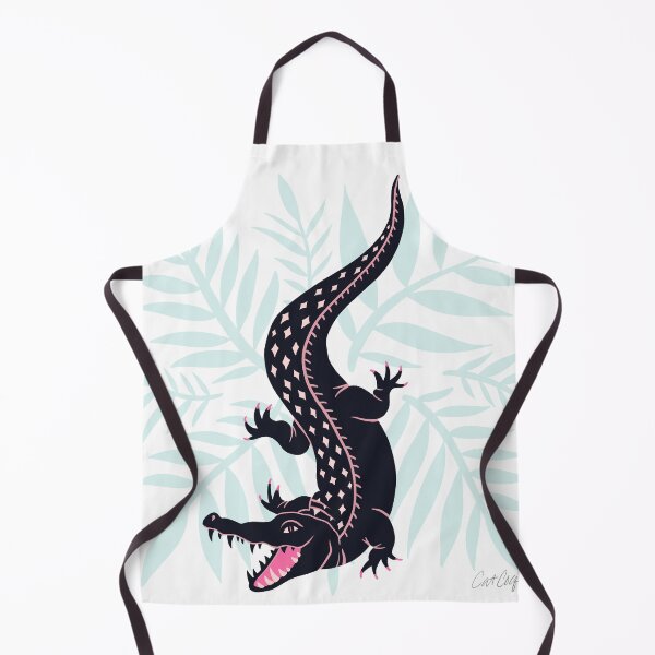 Item preview, Crocodile – Navy & Mint designed and sold by Cat Coquillette.