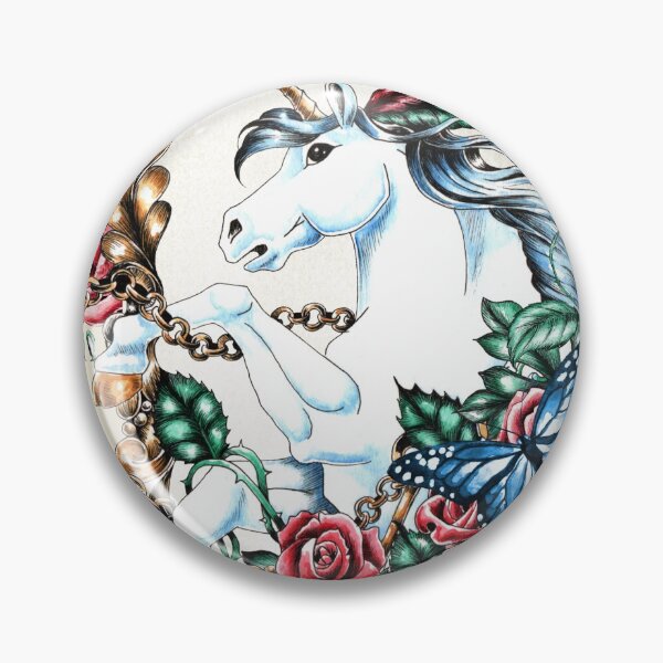 Item preview, Tattoo Inspired Unicorn designed and sold by LCWaterworth.