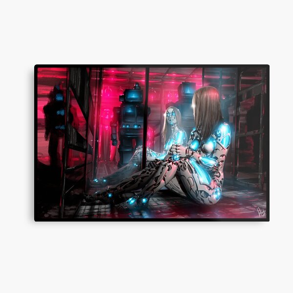 Cyberpunk Painting 071 Metal Print