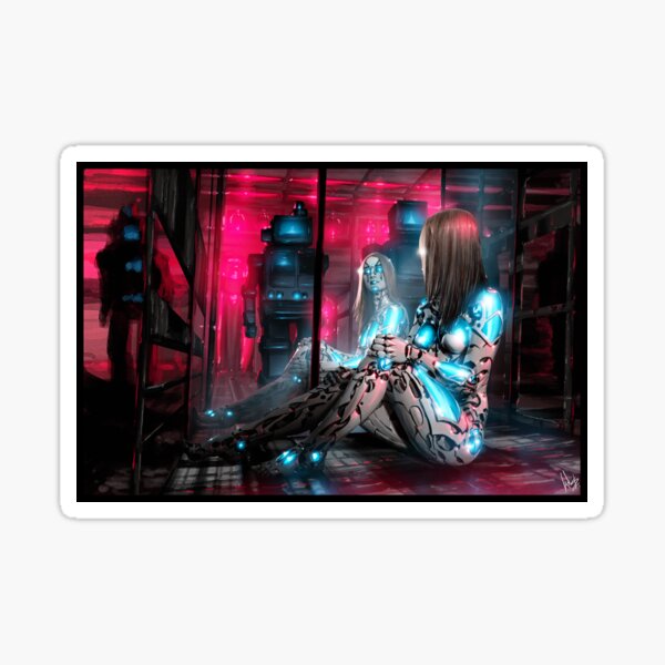 Cyberpunk Painting 071 Sticker