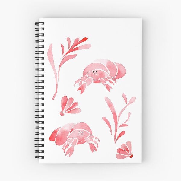 Item preview, Hermit Crab in Summer Modern Watercolor | Orange Palette designed and sold by CarolFreire.