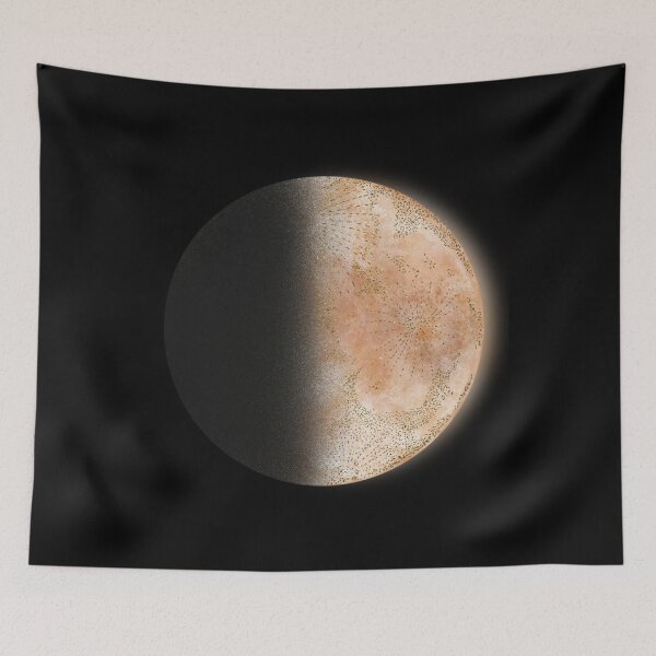 Item preview, Adventure Moon (Orange, First Quarter Half) designed and sold by ‧͙⁺˚*･༓☾ Moon Saikia ☽༓･*˚⁺‧͙.