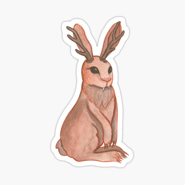 Item preview, Jackalope (black bacground) designed and sold by ibyrd-7.