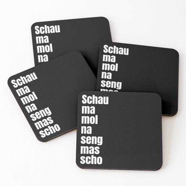 Item preview, "Schau ma mol na seng mas scho" Bavarian saying lettering in handwriting designed and sold by Branjos.