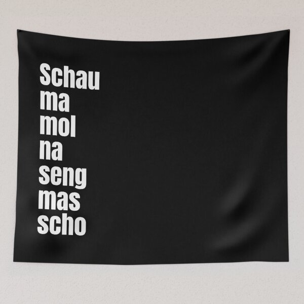 Item preview, "Schau ma mol na seng mas scho" Bavarian saying lettering in handwriting designed and sold by Branjos.
