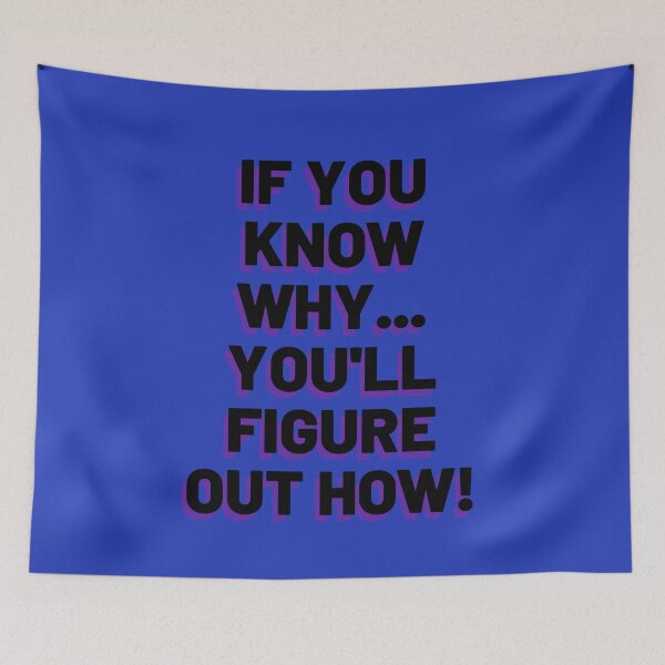 Item preview, IF YOU KNOW WHY...YOU'LL FIGURE OUT HOW designed and sold by Wise-Words-4U.
