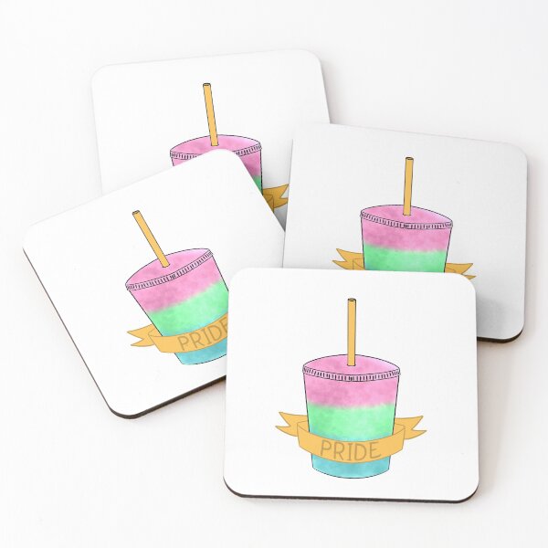 Item preview, Polysexual Pride slushie  designed and sold by Rae & Nova.