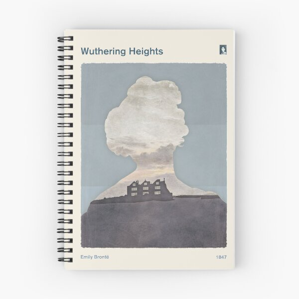 Artikelvorschau, Wuthering Heights, Emily Brontë Literarische Kunst und Design für Bücherwürmer entworfen und verkauft von RedHillPrints.
