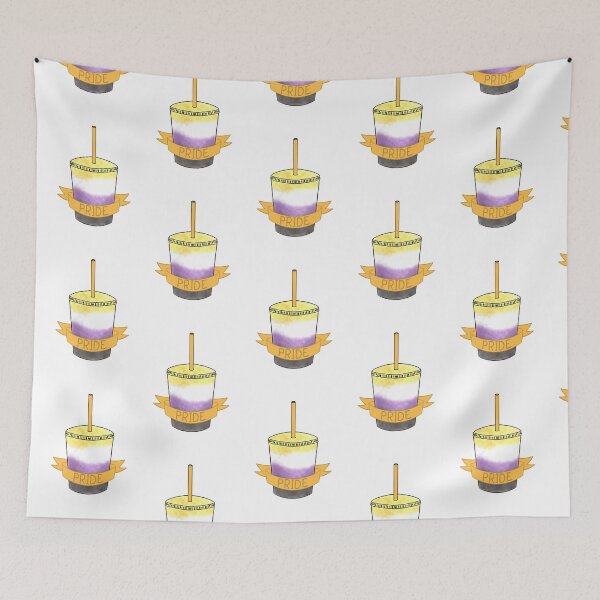 Item preview, Non-Binary Pride slushie  designed and sold by Rae & Nova.