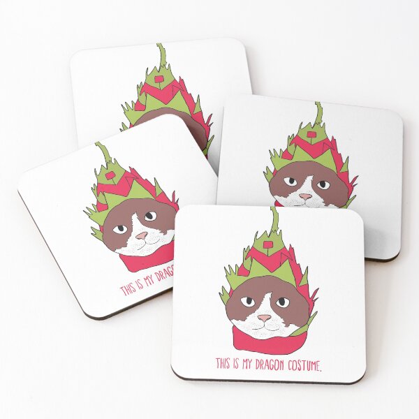 Item preview, Dragonfruit Cat Sticker designed and sold by Graphics Adora.