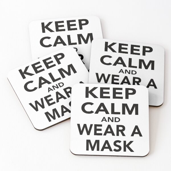Item preview, KEEP CALM AND WEAR A MASK designed and sold by Montrepeneuer.