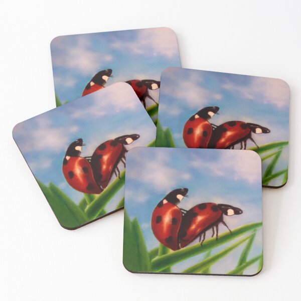 Item preview, Lady Bugs in Action Oil Painting designed and sold by Andreja's shop.