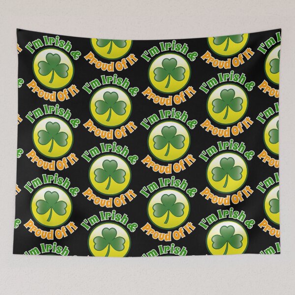 Item preview, I'm Irish & Proud Of It Irish Flag Heart designed and sold by TheButtonCrew.