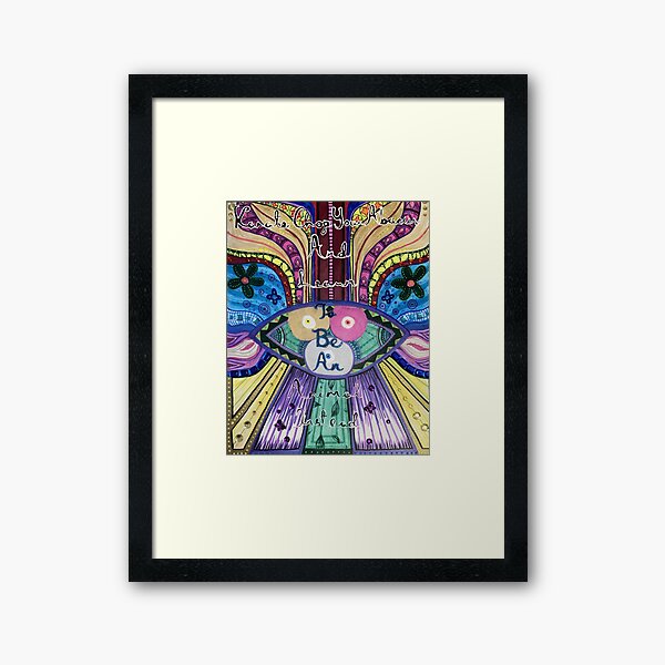 Trippy Colorful Will Wood Art Framed Art Print