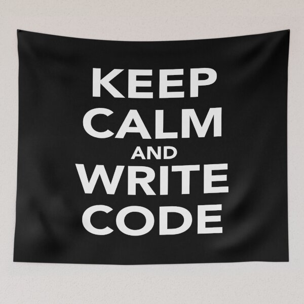 Item preview, KEEP CALM AND WRITE CODE designed and sold by Montrepeneuer.