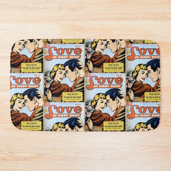 Item preview, Love At First Sight Vintage Comic Print designed and sold by LittleIconShop.