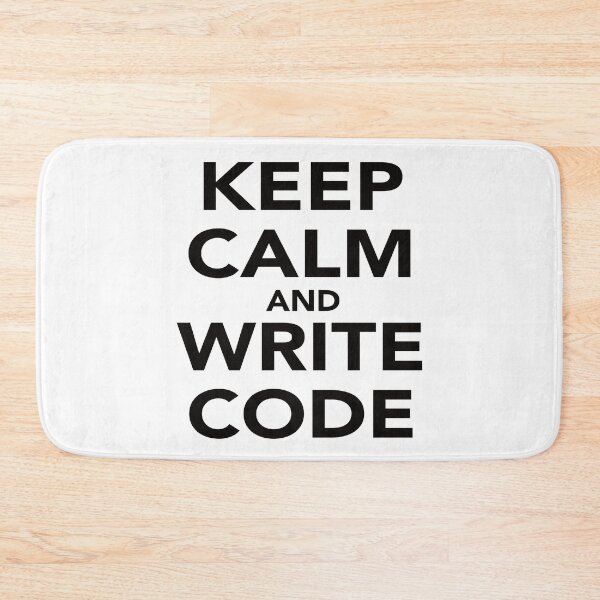 Item preview, KEEP CALM AND WRITE CODE designed and sold by Montrepeneuer.