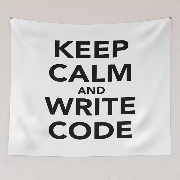 Item preview, KEEP CALM AND WRITE CODE designed and sold by Montrepeneuer.