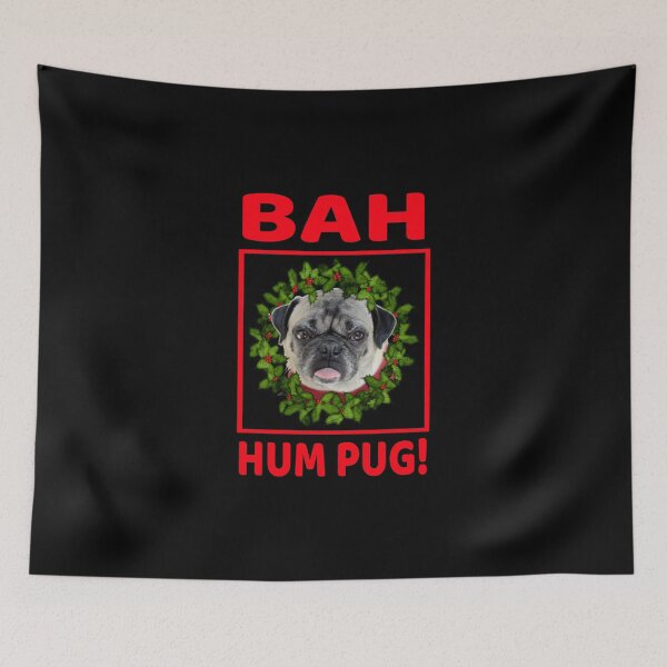 Item preview, Bah Hum Pug Christmas Design designed and sold by molamode.