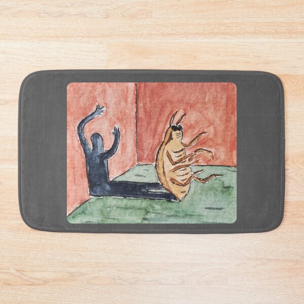 Item preview, Franz Kafka Metamorphosis Watercolor Painting designed and sold by WatercolorStore.
