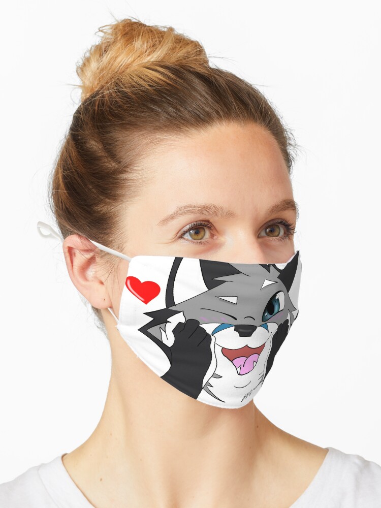 Cute Wolf Face Furry Mask Mask for Sale by ryoice22