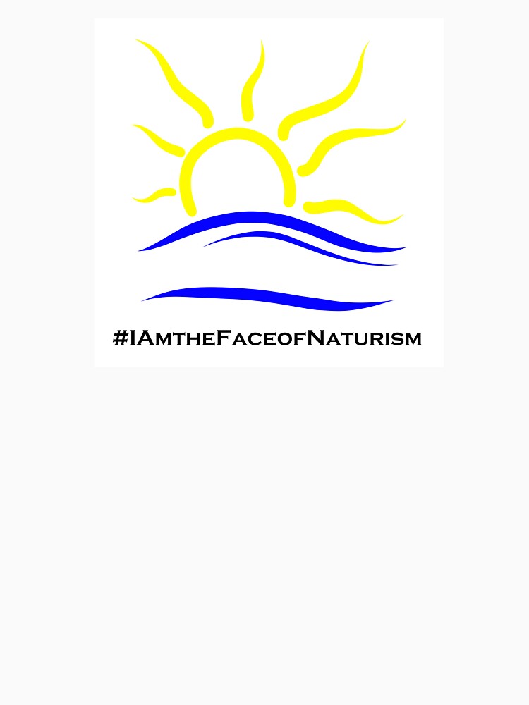 Thumbnail 7 of 7, Essential T-Shirt, I am the Face of Naturism sticker designed and sold by Naturist-Symbol.