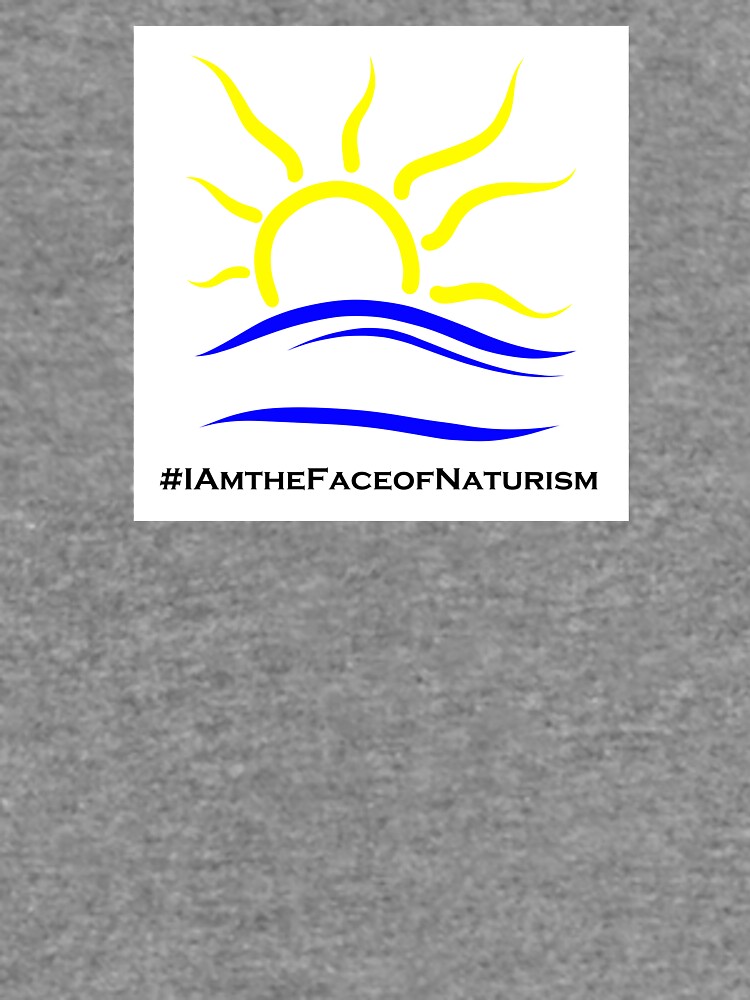 Thumbnail 5 of 5, Lightweight Sweatshirt, I am the Face of Naturism sticker designed and sold by Naturist-Symbol.