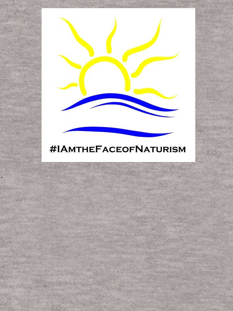Thumbnail 5 of 5, Lightweight Hoodie, I am the Face of Naturism sticker designed and sold by Naturist-Symbol.