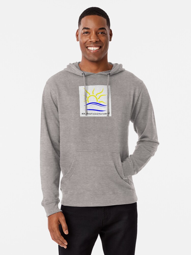 Thumbnail 1 of 5, Lightweight Hoodie, I am the Face of Naturism sticker designed and sold by Naturist-Symbol.