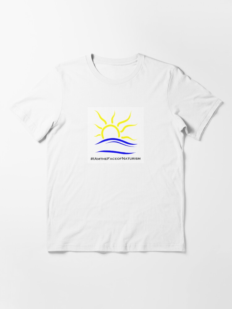 Thumbnail 3 of 7, Essential T-Shirt, I am the Face of Naturism sticker designed and sold by Naturist-Symbol.