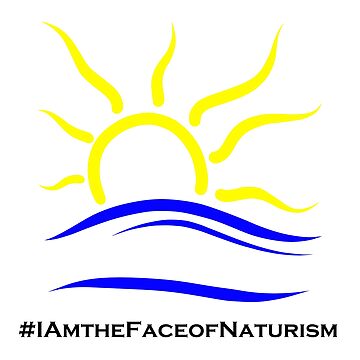 Artwork thumbnail, I am the Face of Naturism sticker by Naturist Symbol
