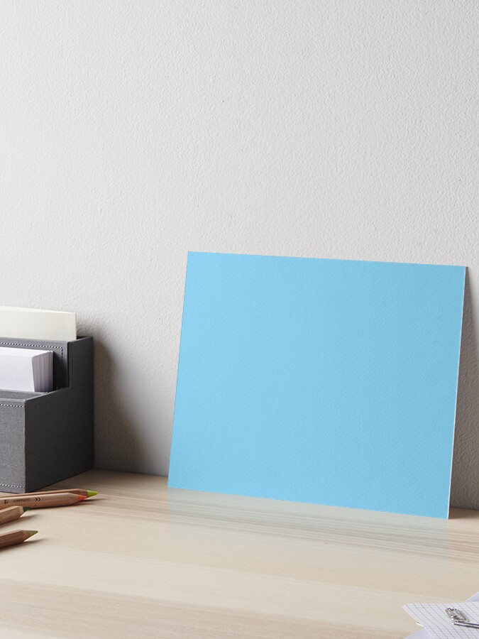 Solid Pale Light Blue Color Art Board Print for Sale by Discounted Solid  Colors