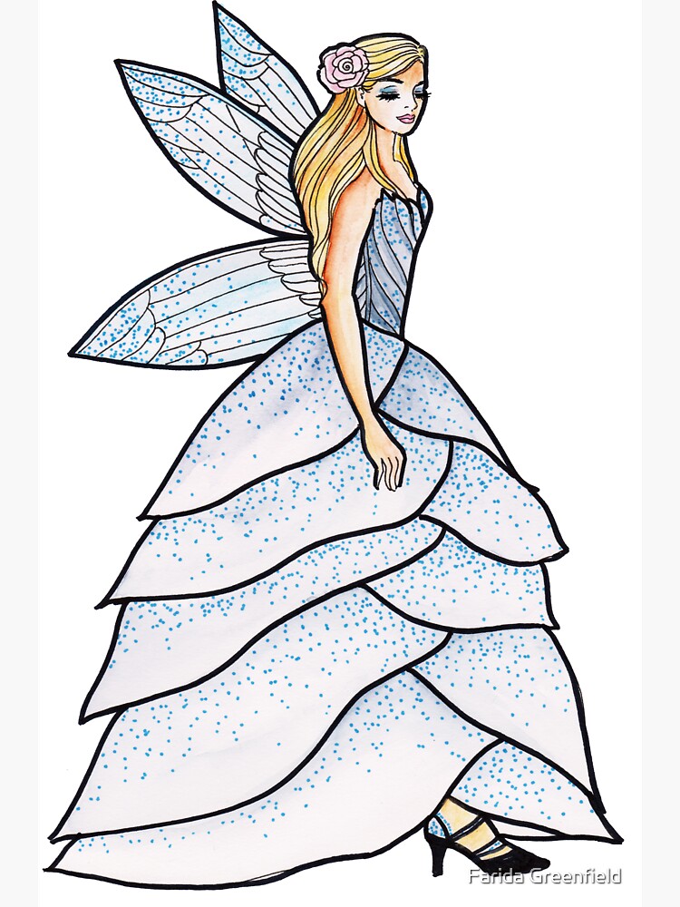 flower fairy dress drawing Cottage Fairy – Lark & Design Co main image 0