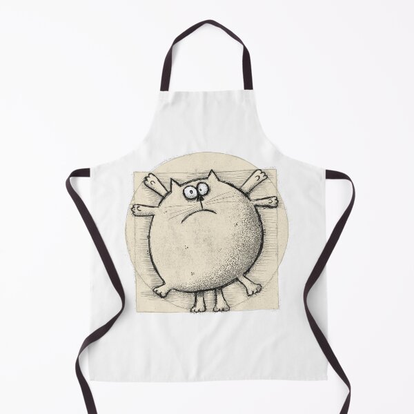 Vitruvian Cat Apron