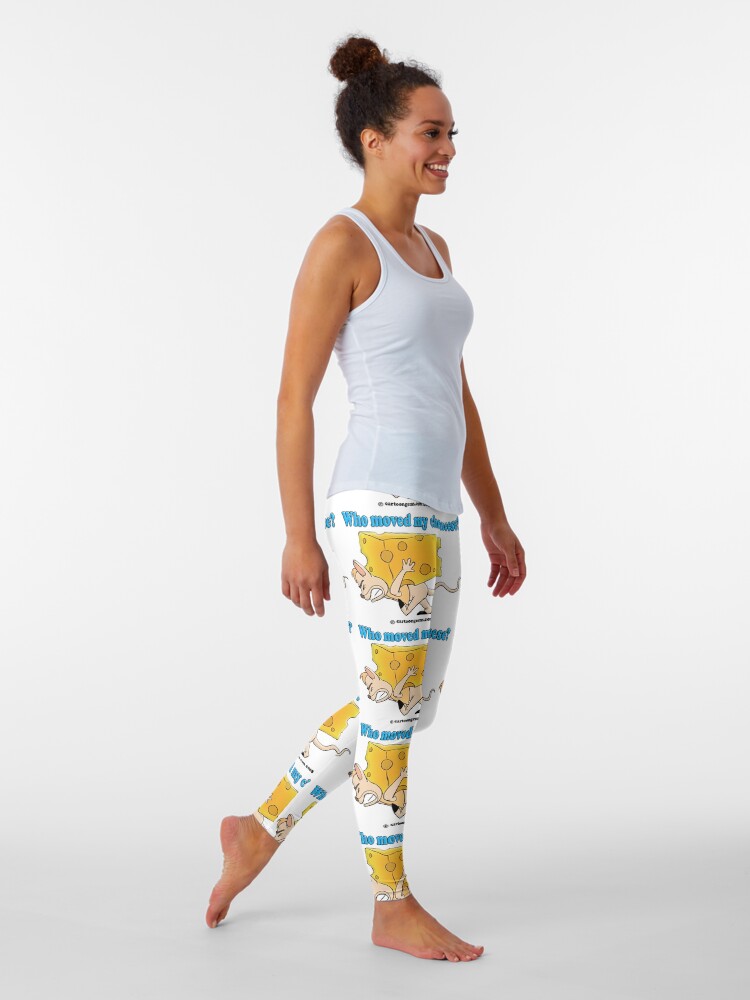 Alternate view of Who Moved My Cheese? Leggings