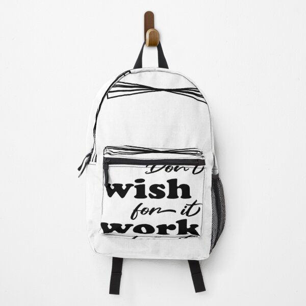 Item preview, Dont Wish For It Work For It Motivational Quote designed and sold by Tema EL.