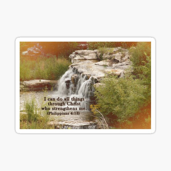 Christ who strengthens me Sticker