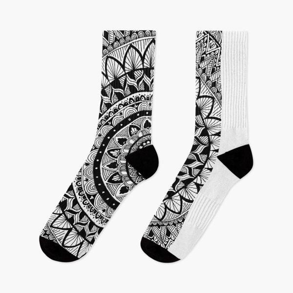 Item preview, Unique, free hand, mandala, flower pen design designed and sold by Elly Hunt.