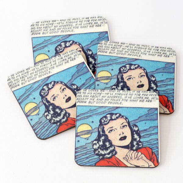 Item preview, If He Loves Me Vintage Comic Print designed and sold by LittleIconShop.