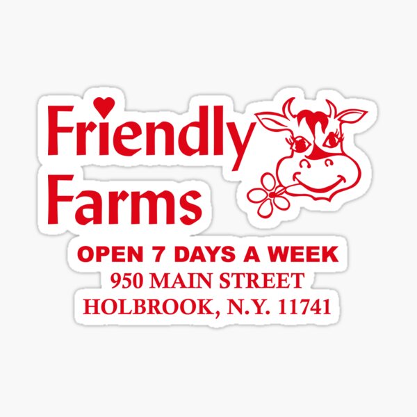 Friendly Farms Food Store - Holbrook, New York Sticker