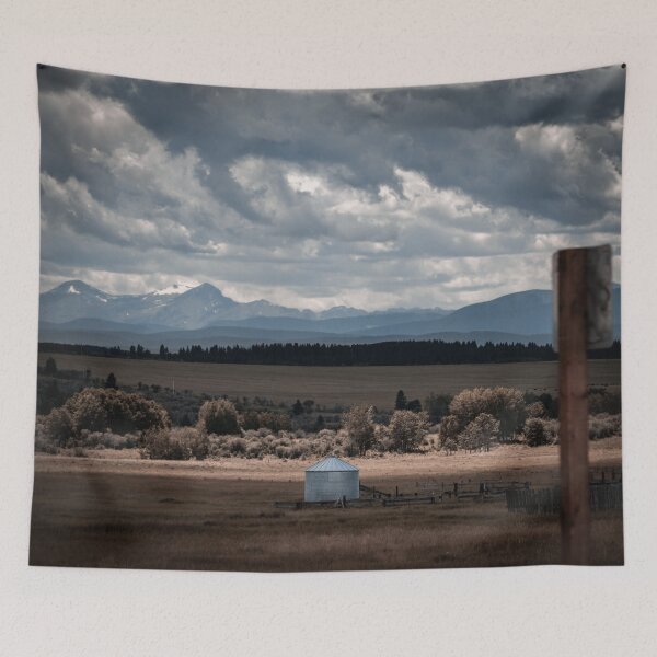 Item preview, Silo with a Mountain backdrop designed and sold by JDWarren.