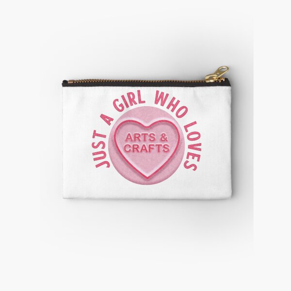 Item preview, Just A Girl Who Loves Arts & Crafts designed and sold by WASABISQUID.