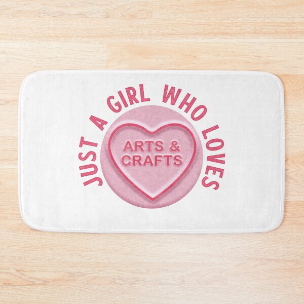 Item preview, Just A Girl Who Loves Arts & Crafts designed and sold by WASABISQUID.
