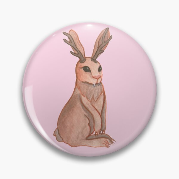 Item preview, Jackalope (pink background) designed and sold by ibyrd-7.