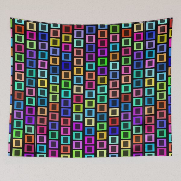 Item preview, Psychedelic square pattern designed and sold by Motivationftp.
